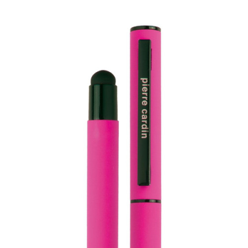 Pióro kulkowe touch pen, soft touch CELEBRATION Pierre Cardin Różowy B0300602IP311 (3)