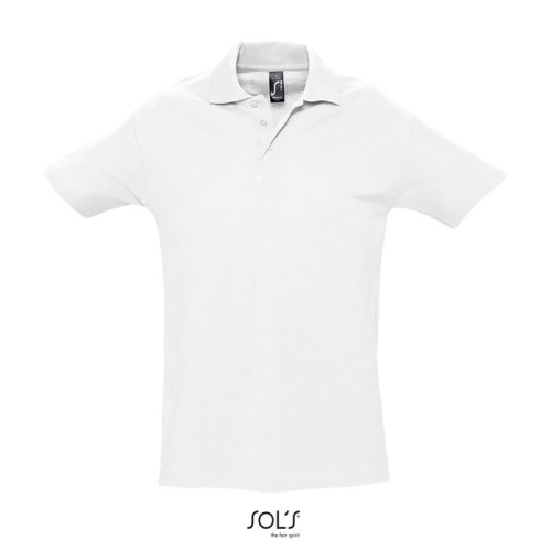 SPRINgII Męskie POLO 210g Biały S11362-WH-L 