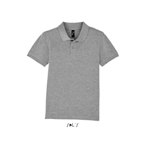 PERFECT Dziecięce POLO 180g Grey melange S02948-GY-3XL 