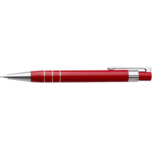 Zestaw piśmienny, długopis i ołówek mechaniczny czerwony V1559-05 (11)