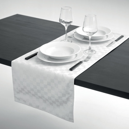 Bieżnik stołowy z poliestru biały MO2070-06 (3)