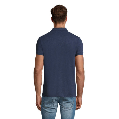 PERFECT Męskie POLO 180g Melanż Denim S11346-HD-XL (1)