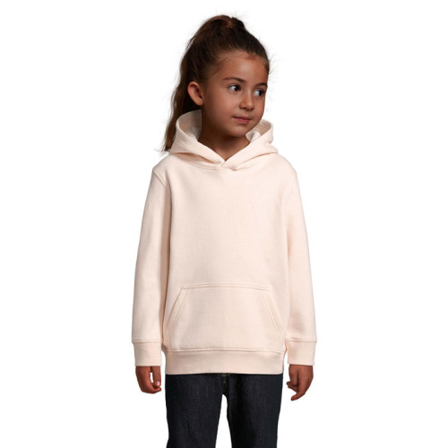 CONDOR KIDS Bluza z kapturem Kremowy Róż S04238-CP-4XL 