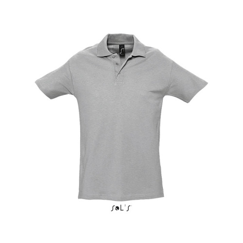 SPRINgII Męskie POLO 210g Grey melange S11362-GY-4XL 