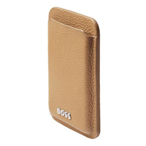 Magnetyczne etui na karty do smartfona Magnet Mobile Classic Grained Camel Brązowy HLJ416X (1)