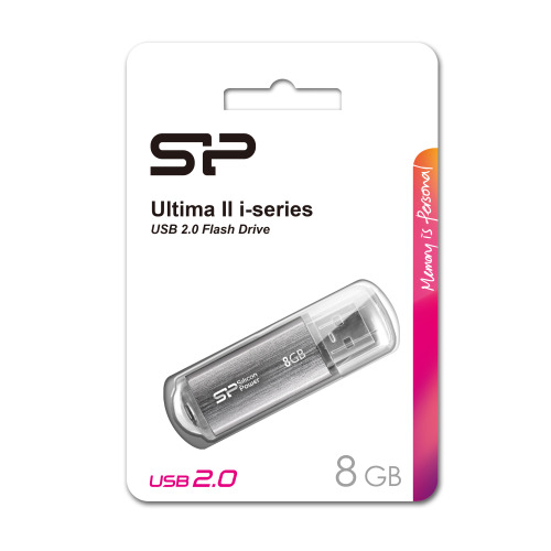 Pendrive Silicon Power Ultima II I-series 2,0 Szary EG811707 8GB (1)