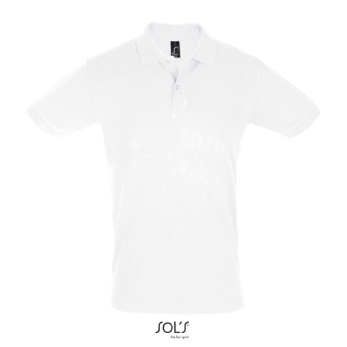 PERFECT Męskie POLO 180g Biały S11346-WH-XS 