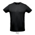 SPRINT UNI T-SHIRT 130g Czarny / Czarny opal S02995-BK-M  thumbnail