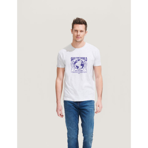 REGENT UNISEX T-SHIRT 150g Popiół S11380-AS-XXS (3)