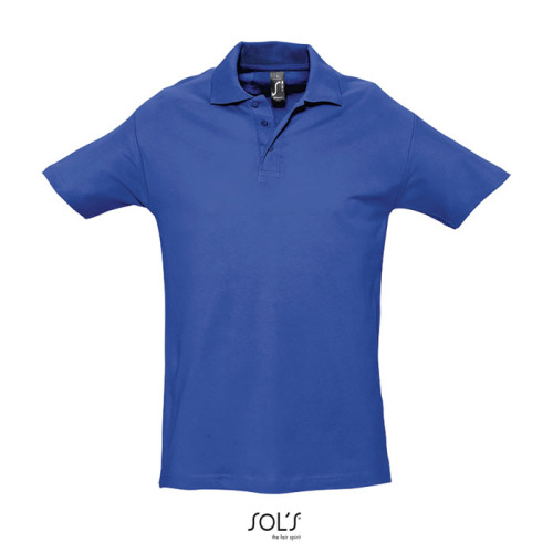 SPRINgII Męskie POLO 210g Niebieski S11362-RB-XL 