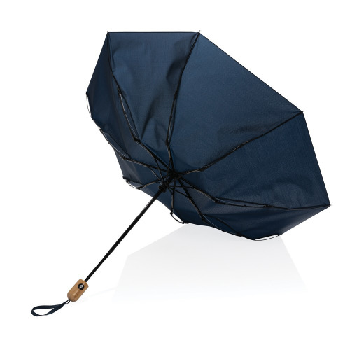 Bambusowy parasol automatyczny 21" Impact AWARE™ rPET Granatowy P850.615 (2)