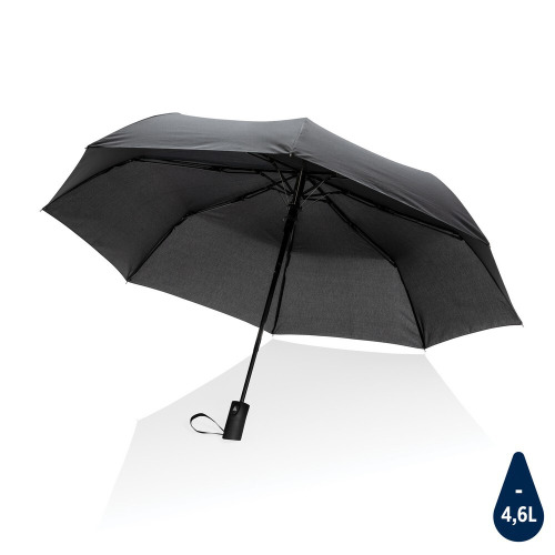 Mały parasol automatyczny 21" Impact AWARE™ rPET Czarny P850.591 (7)