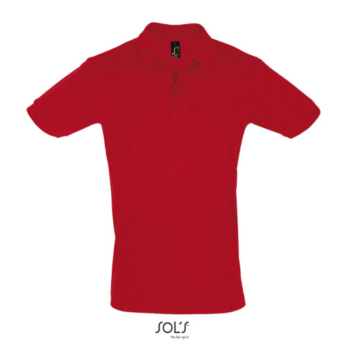 PERFECT Męskie POLO 180g Czerwony S11346-RD-3XL 