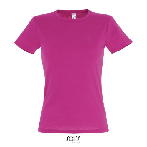 MISS Damski T-SHIRT 150g Fuchsia S11386-FU-M 