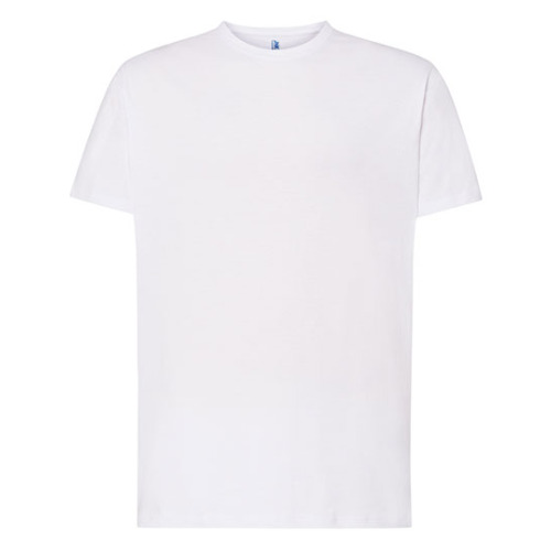 Koszulka męska z okrągłym dekoltem Regular Premium T-Shirt JHK White test7_TSRA190WHM 