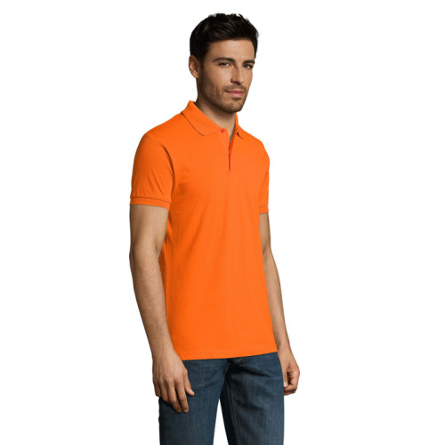 PERFECT Męskie POLO 180g Pomarańczowy S11346-OR-XXL (2)