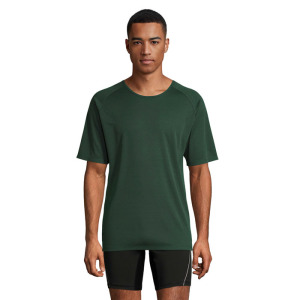 SPORTY Męski T-SHIRT 140g Ciemno-Zielony