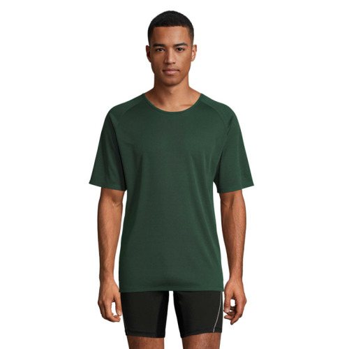 SPORTY Męski T-SHIRT 140g Ciemno-Zielony S11939-FG-XS 