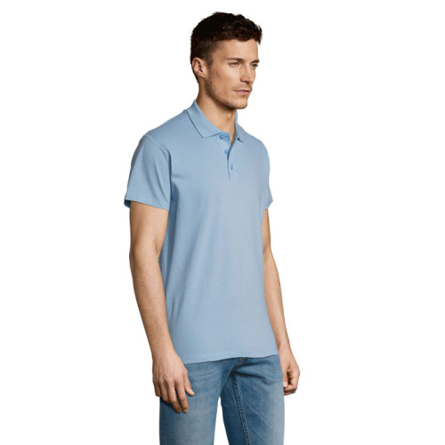 SUMMER II Męskie POLO 170g sky blue S11342-SP-S (2)