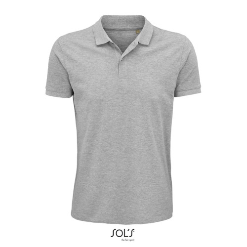 PLANET Męskie POLO 170g Grey melange S03566-GY-5XL 