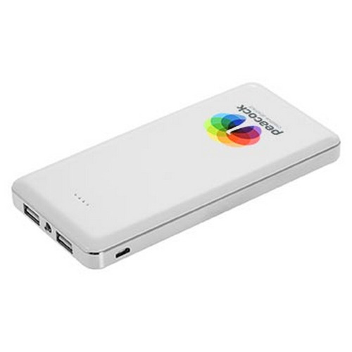 Power bank 12000 mAh z lampką | Sawyer Biały V3384-02 (15)