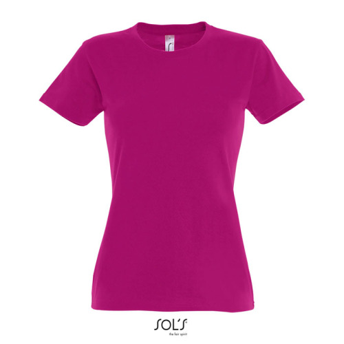 IMPERIAL WOMEN T-SHIRT 190g Fuchsia S11502-FU-L 