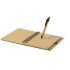 Bambusowy notatnik ok. A5 z długopisem brązowy V0206-16 (2) thumbnail