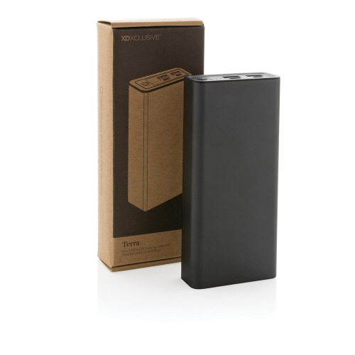 Power bank 20000 mAh Terra, aluminium z recyklingu Szary P322.632 (9)