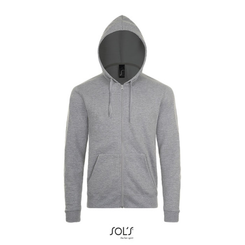 STONE UNI HOODIE 260g Grey melange S01714-GY-XS 