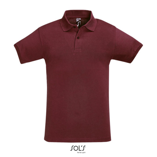 PERFECT Męskie POLO 180g Burgundy S11346-BG-XL 