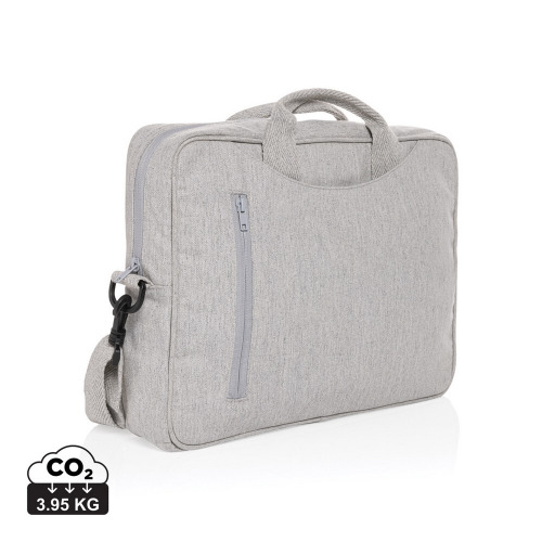 Torba na laptopa 15,4" AWARE™ Laluka, bawełna z recyklingu szary P732.112 (7)