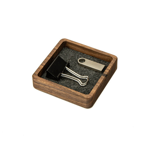 Organizer drewniany SMALL SINGLE BOX Drewniany - orzech BWD10037 