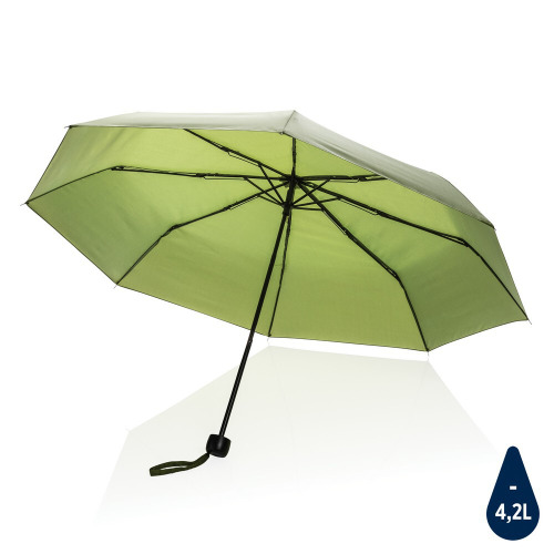 Mały parasol manualny 21" Impact AWARE rPET Zielony P850.587 