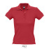 PEOPLE Damskie POLO 210g Czerwony S11310-RD-3XL  thumbnail