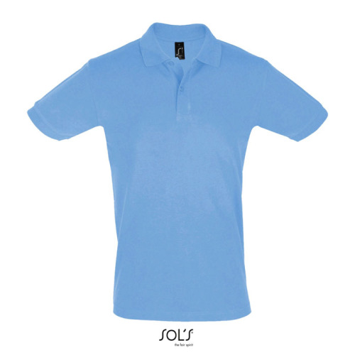 PERFECT Męskie POLO 180g Sky blue S11346-SP-M 