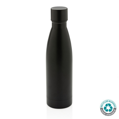 Butelka termiczna 500 ml, stal nierdzewna z recyklingu Black P433.271 