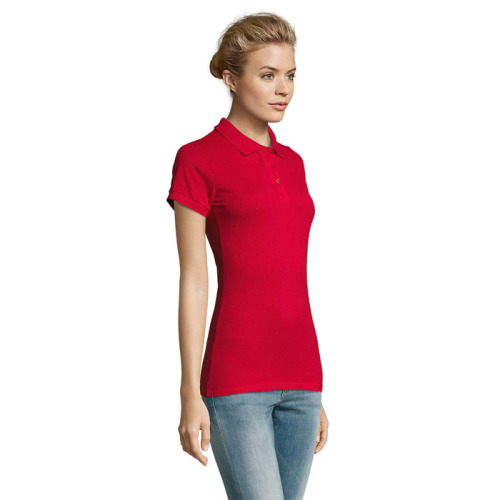 PERFECT Damskie POLO 180g Czerwony S11347-RD-XL (2)