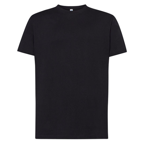 Koszulka męska z okrągłym dekoltem Regular Premium T-Shirt JHK Black test7_TSRA190BKXL 