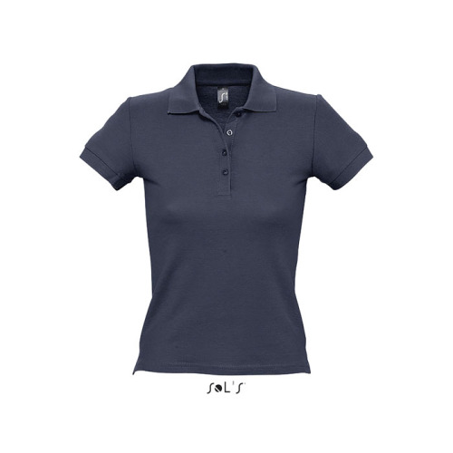 PEOPLE Damskie POLO 210g Granatowy S11310-NY-L 