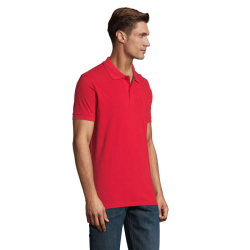 PERFECT Męskie POLO 180g Czerwony S11346-RD-4XL (2)