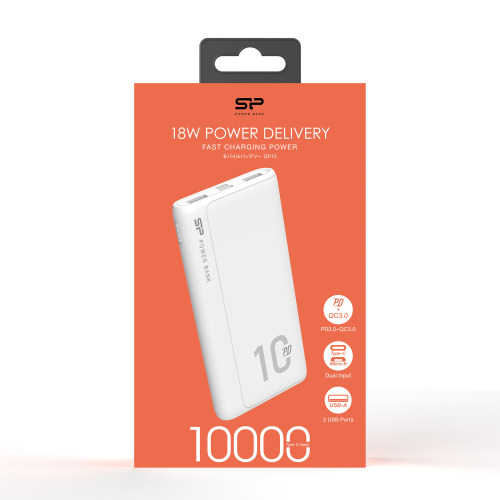 POWER BANK SILICON POWER QP15 10000 MAH Biały EG833106 (3)