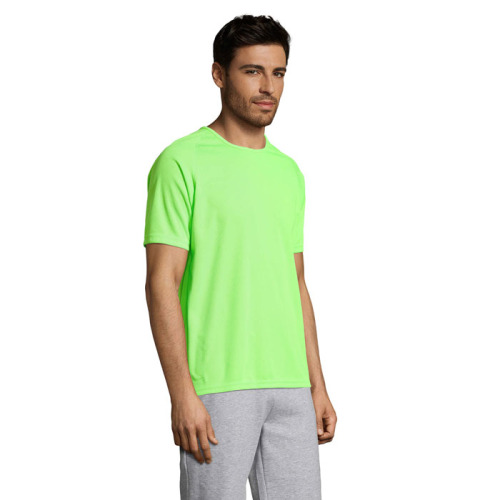 SPORTY Męski T-SHIRT 140g Neon green S11939-NG-L (2)