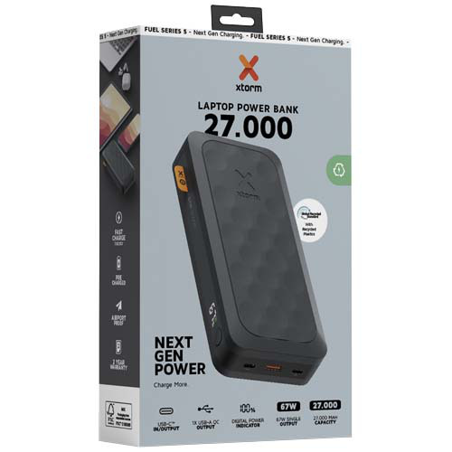 Xtorm FS5271seria Fuel powerbank o pojemności 27 000 mAh i mocy 67 W Czarny midnight 12440190 (2)