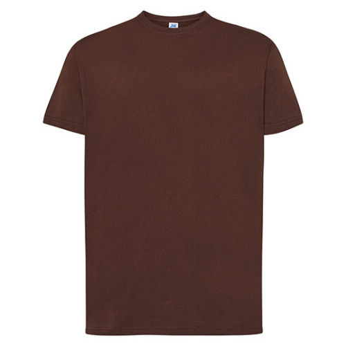 Koszulka męska z okrągłym dekoltem Regular Premium T-Shirt JHK Chocolate test7_TSRA190CHXS 