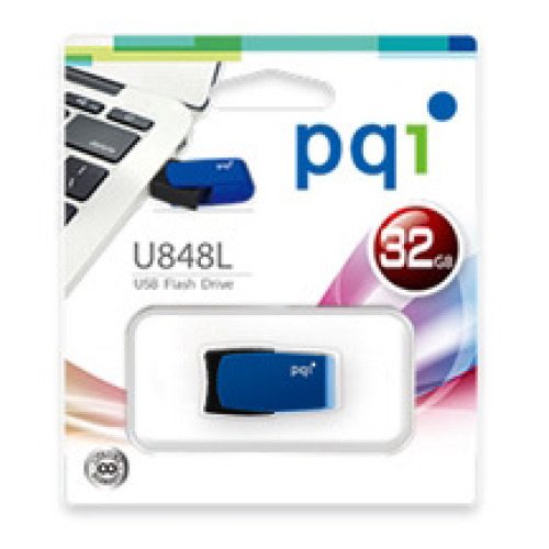 Pendrive PQI u848L 32GB black Niebieski EG 792504 32GB (1)