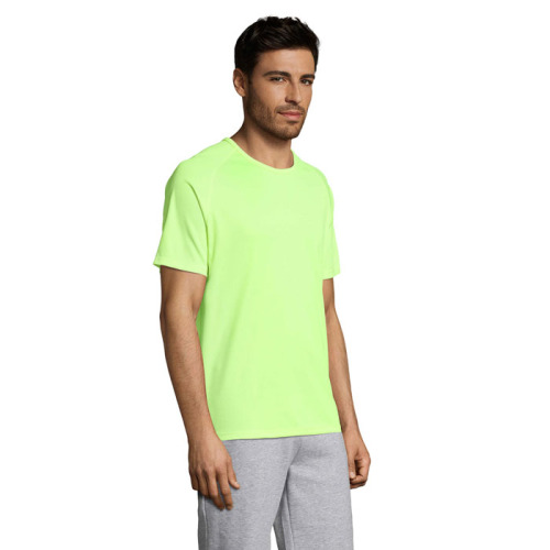 SPORTY Męski T-SHIRT 140g neon yellow S11939-NE-L (2)