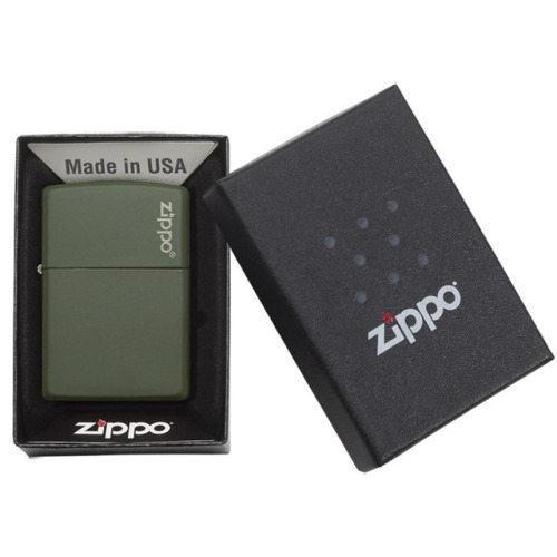 Zapalniczka Zippo Classic z logo Zielony mat ZIP60001568 (3)