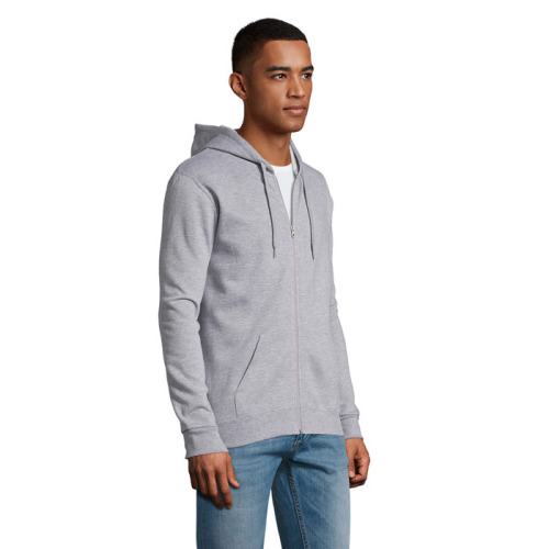 STONE UNI HOODIE 260g Grey melange S01714-GY-S (2)