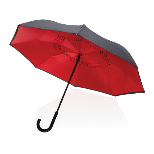 Parasol odwracalny 23" Impact AWARE™ rPET Czerwony P850.634 (13)