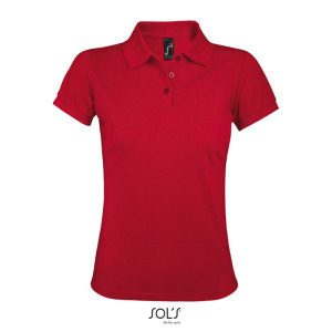 PRIME Damskie POLO 200g Czerwony